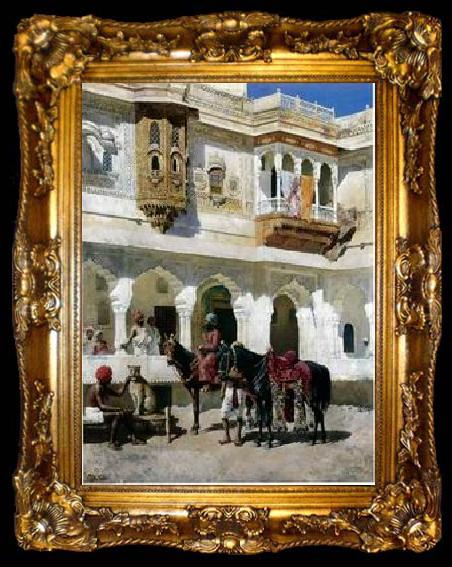framed  unknow artist Arab or Arabic people and life. Orientalism oil paintings 25, ta009-2